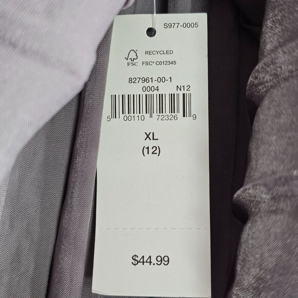 Gap Girls Metallic Silver Pleated Skirt A-Line Elastic Waistband Kids XL 12 NWT - Picture 5 of 10